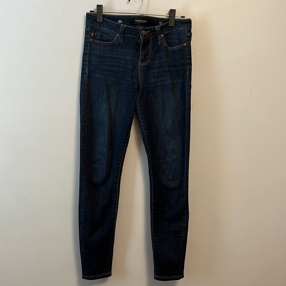 Liverpool “The Crop” Dark Blue Jean Size 2/26